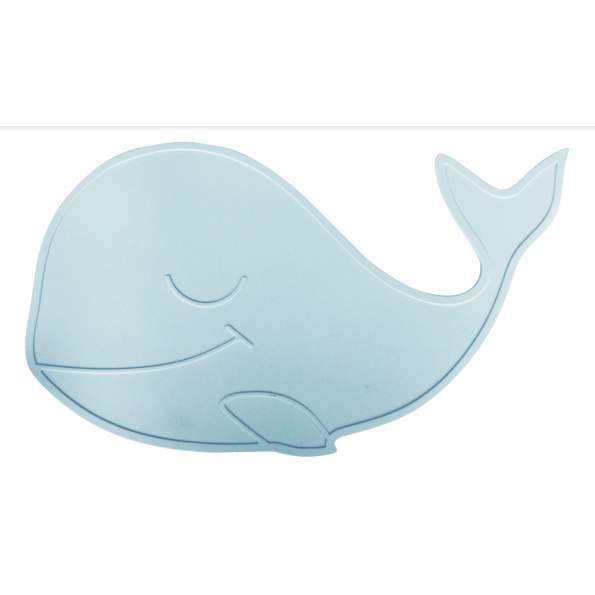 Placemat, whale - blue