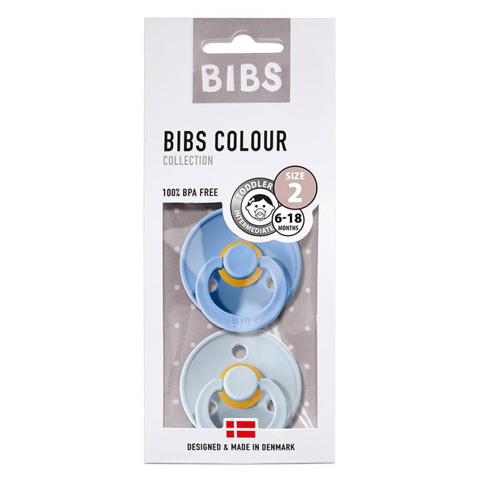 Bibs nappar 2-pack - sky blue/babyblue (strl 2)