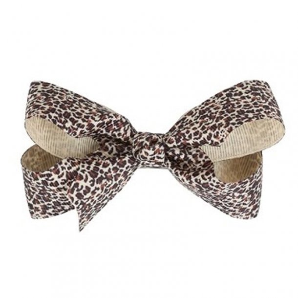 Rosett, 8cm, Leopard Svart/Brun