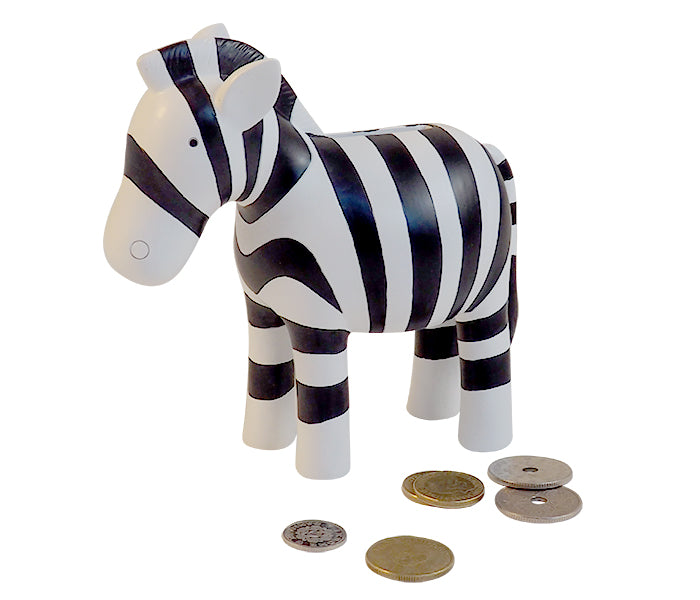 Money box, zebra