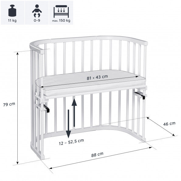 Babybay Original Co-sleeper säng - Vit