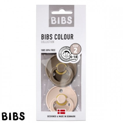 Bibs nappar 2-pack - dark oak/blush (strl 2)