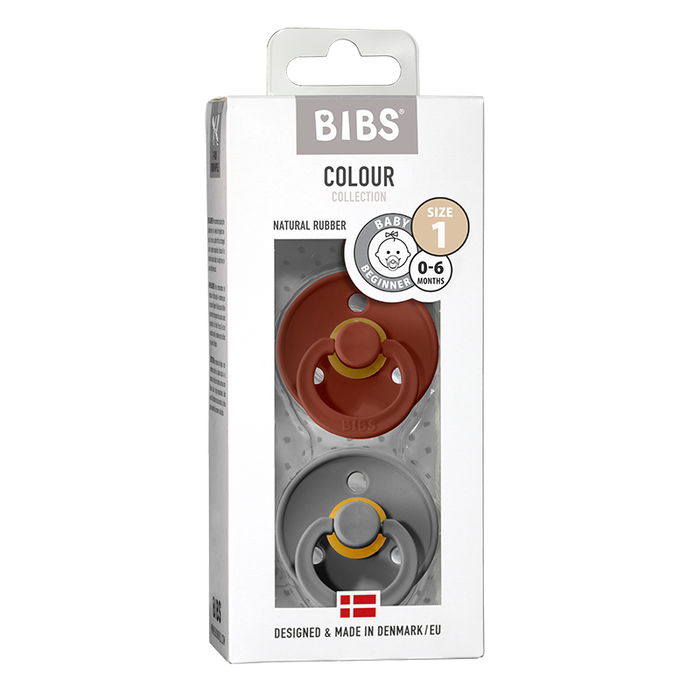 Bobs nappar 2-pack - Rost / rök (strl 1)