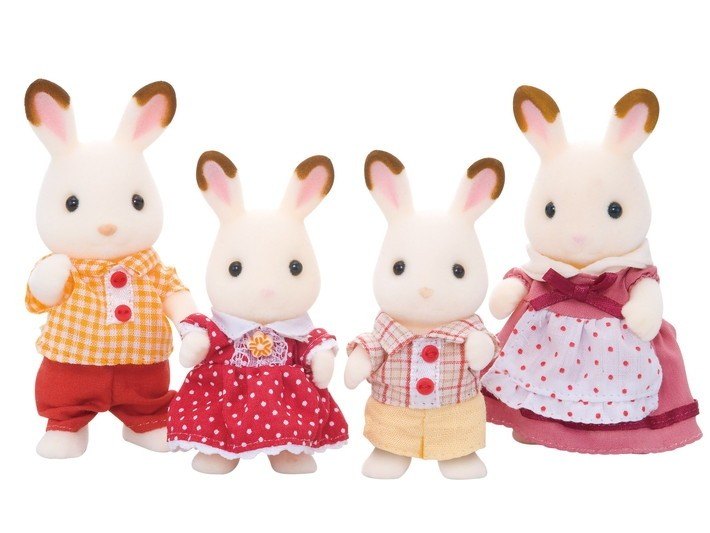 The chocolate rabbit family