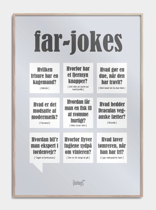 Far-jokes affisch, M (50x70, B2)