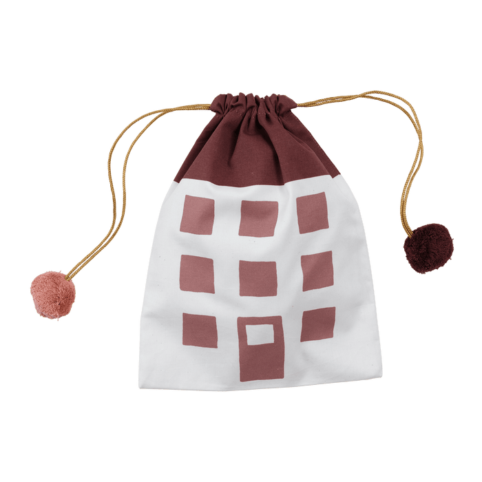 Gift bag - house - clay