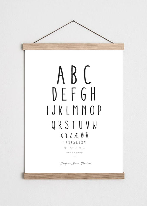 Eye chart poster (ABC)