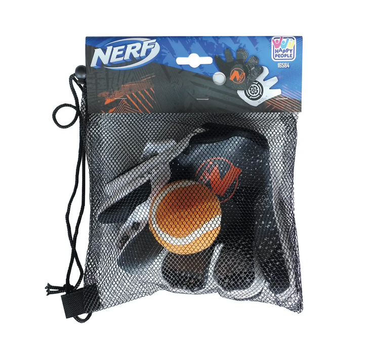 Nerf velcro gloves with ball