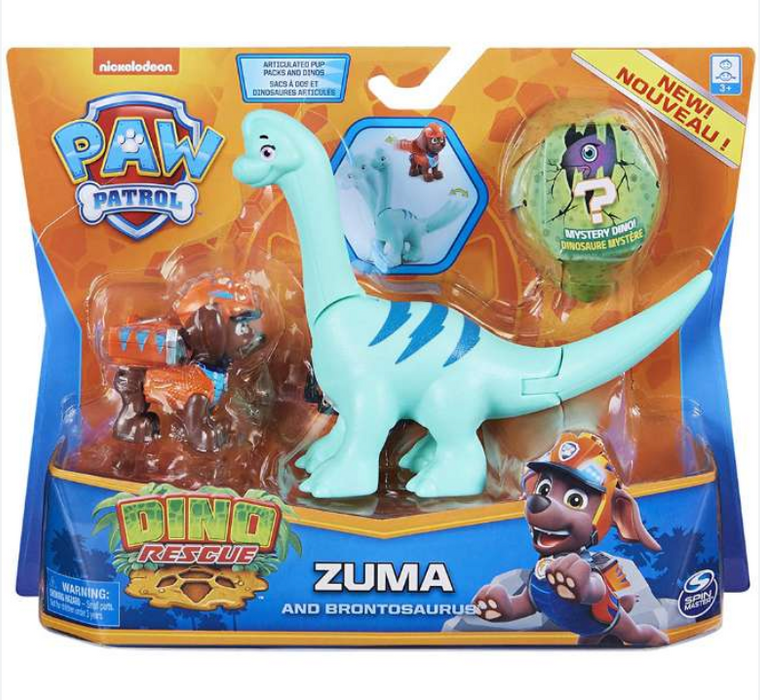 Paw Patrol Dino, Zuma och Brontosaurus