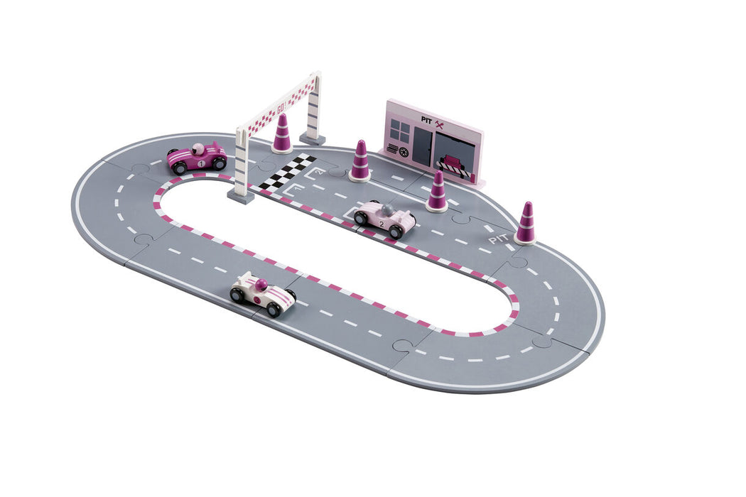 Racing car set, pink